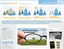 Tablet Screenshot of churchrater.com